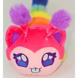Aphmau Rainbow Safari Caterpillar Cat Kawaii Plush Toy 8"